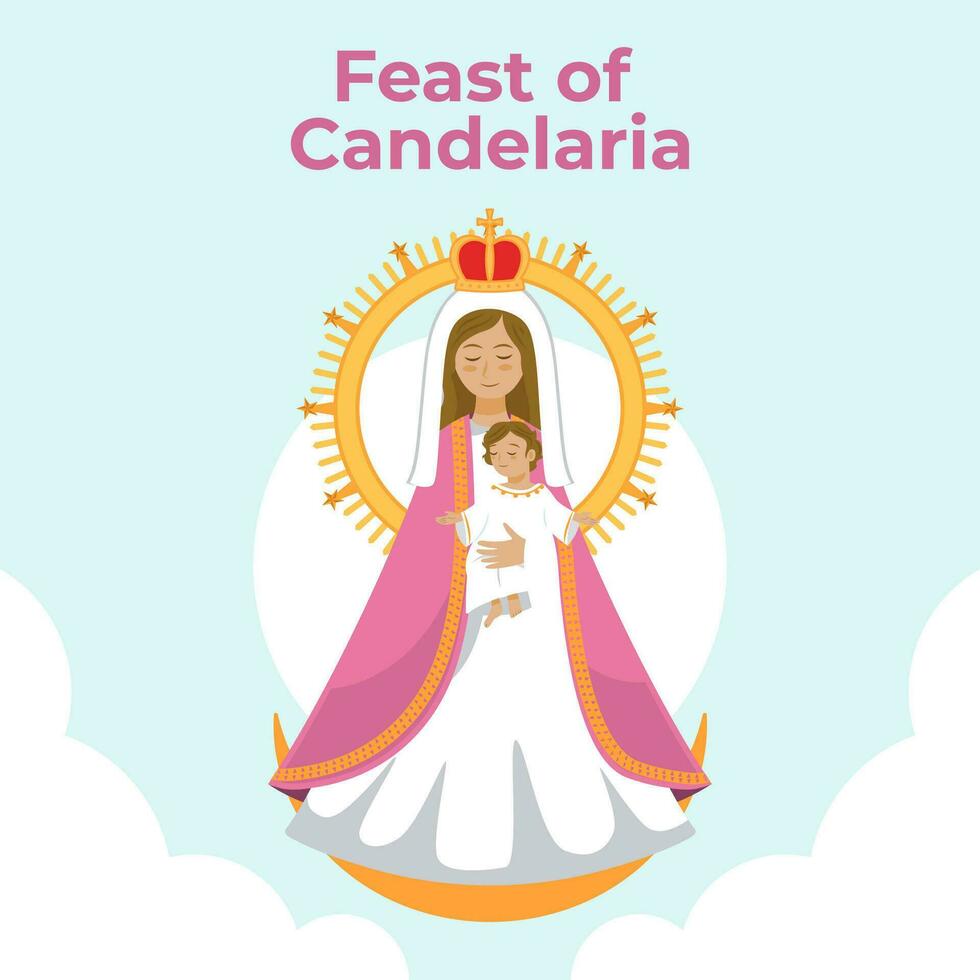 vector illustratie feest van candelaria. vector eps 10