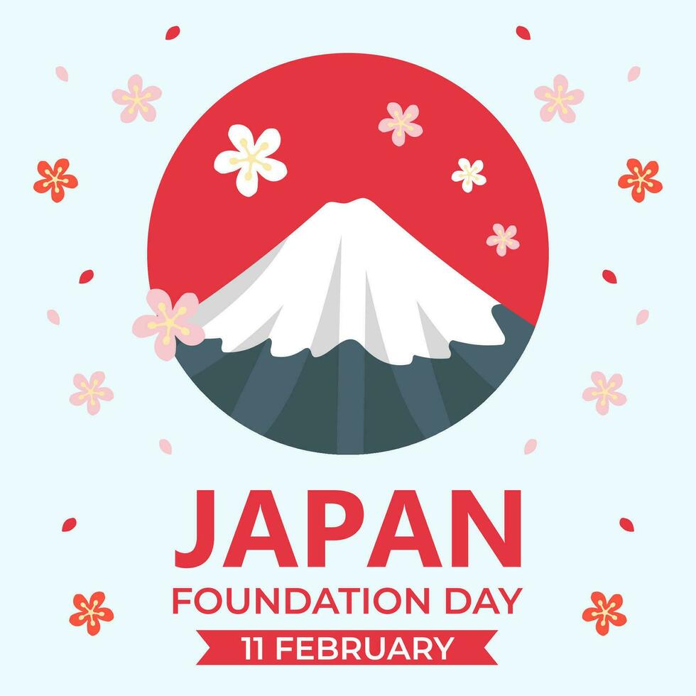 nationaal fundament dag. de dag van Japan illustratie vector achtergrond. vector eps 10