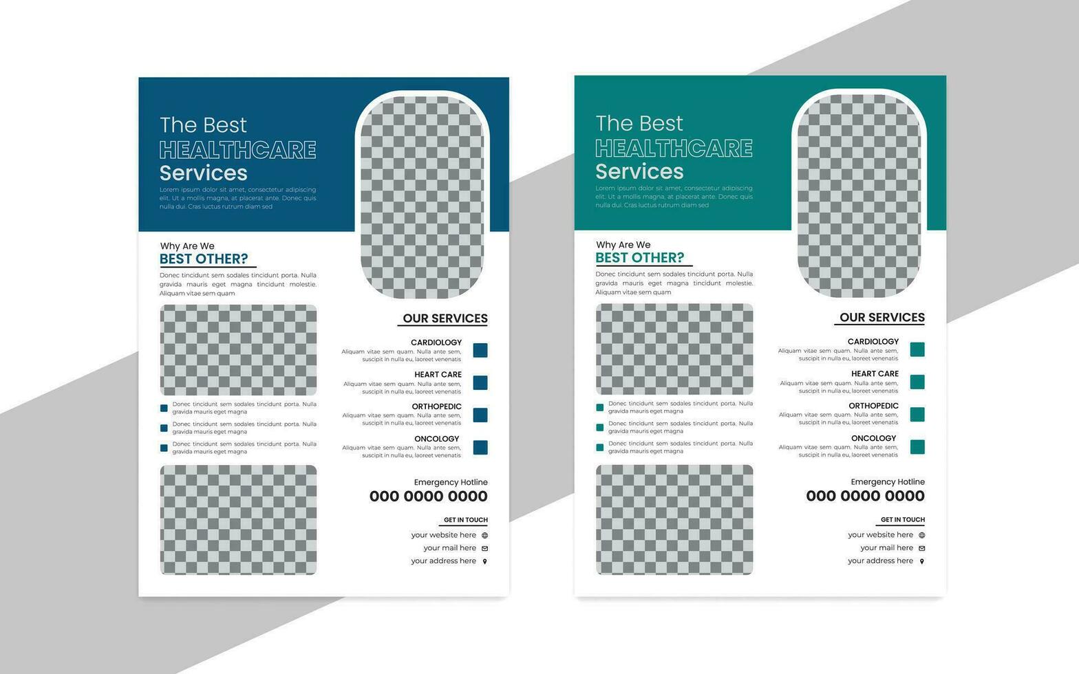 medisch folder ontwerp sjabloon pro brochure vector