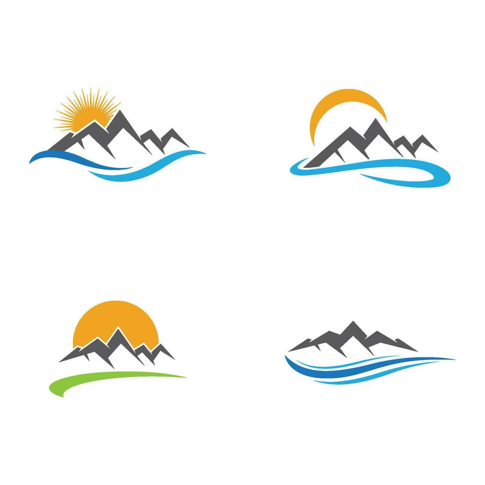 berg pictogram logo vector