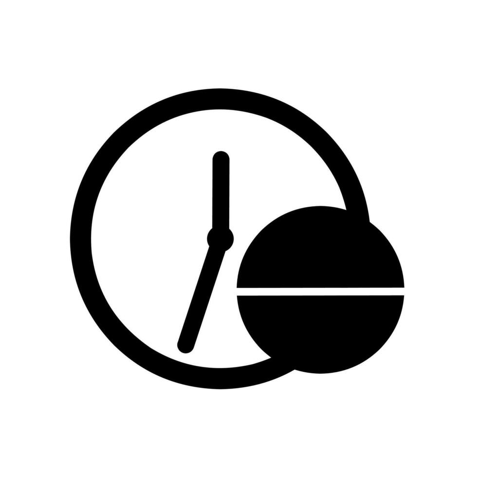 klok en geneeskunde pil icoon. concept van nemen geneeskunde Aan tijd Aan wit achtergrond. symbool, logo illustratie. vector grafiek