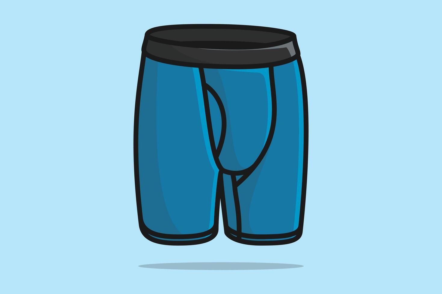 mannen sport- ondergoed vector illustratie. sport- en mode voorwerpen icoon concept.