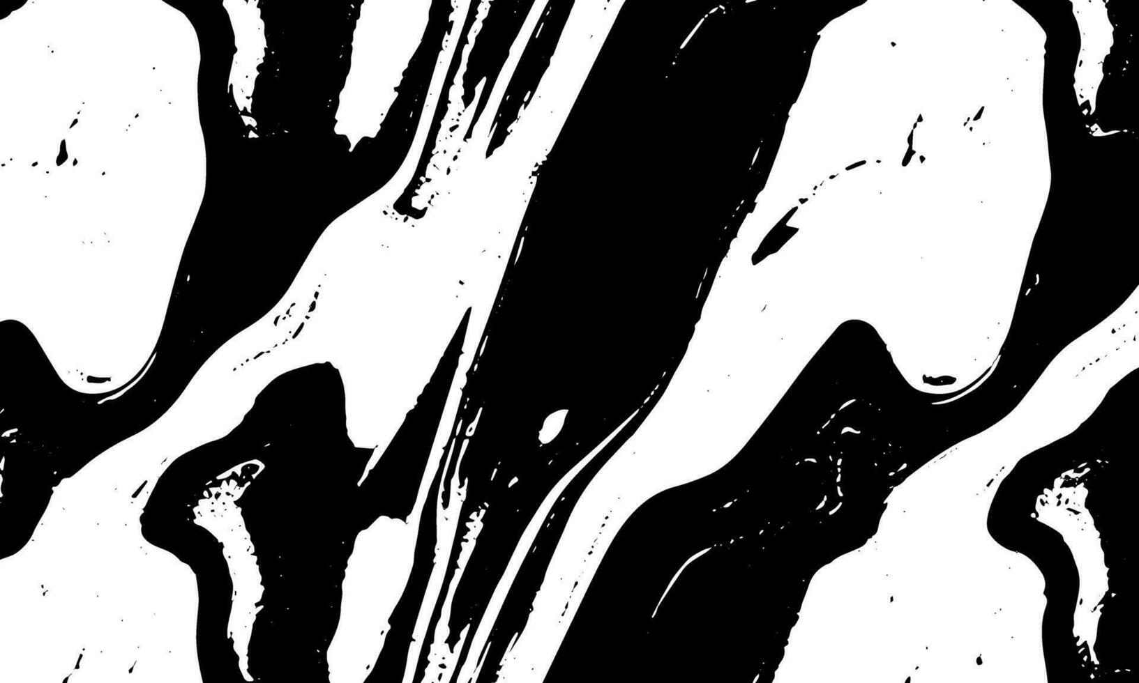 zwart en wit abstract schilderij met een Golf patroon vector