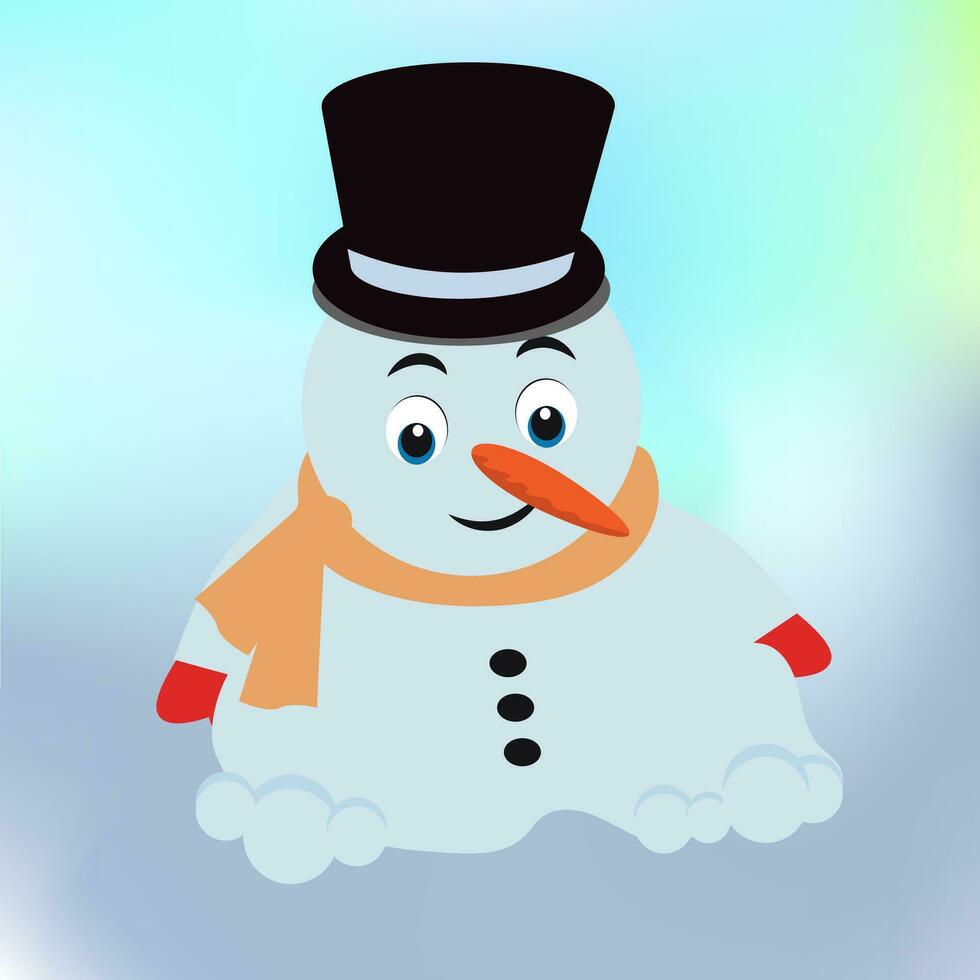 sneeuwman clip art vector ontwerp
