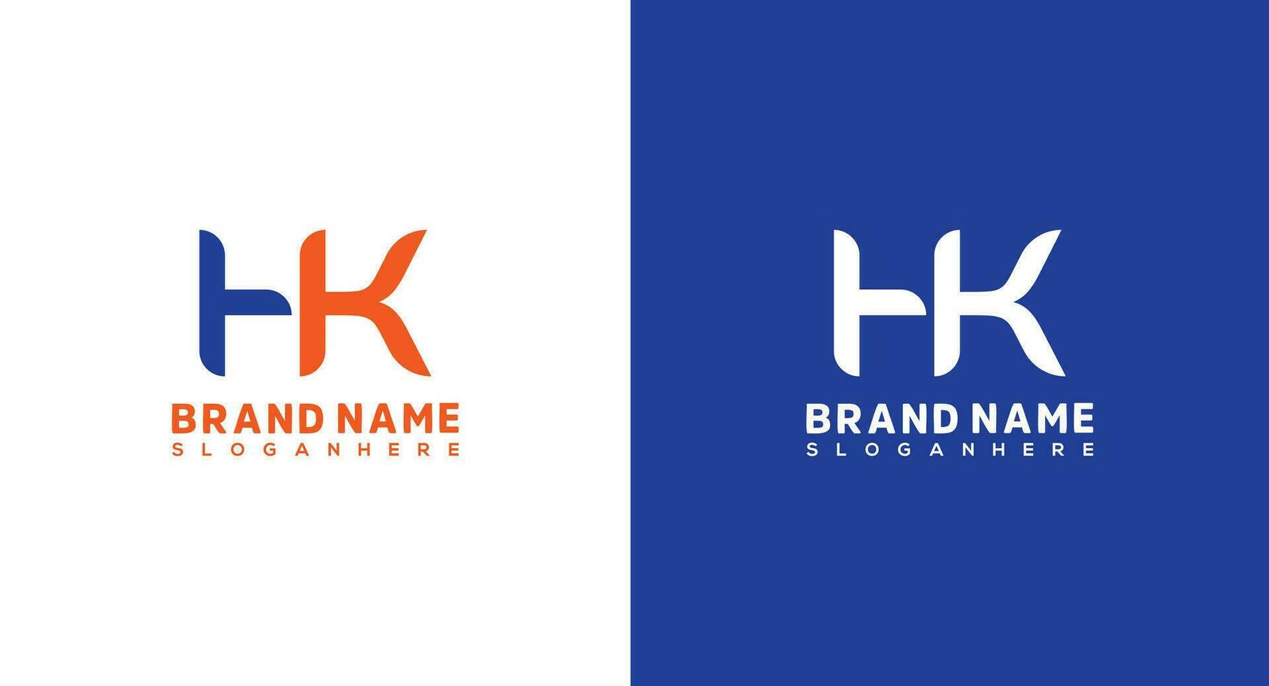 eerste brief hk logo ontwerp sjabloon, grafisch alfabet symbool voor zakelijke bedrijf identiteit vector