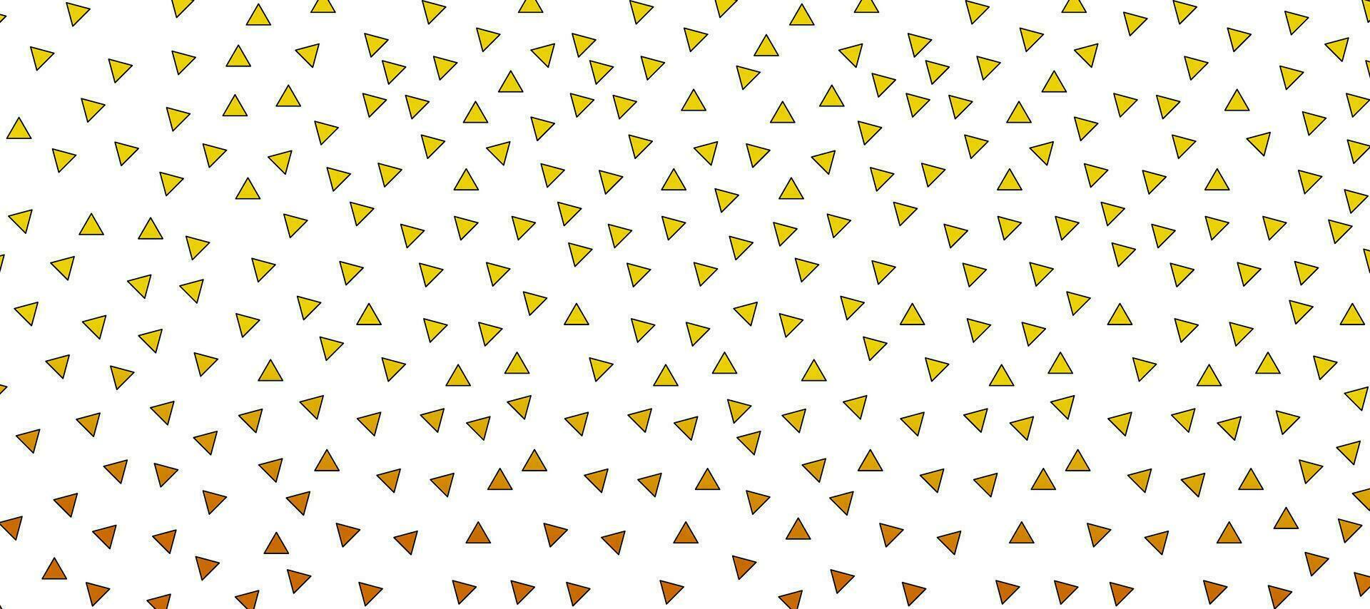 abstract geel driehoek patroon achtergrond behang vector