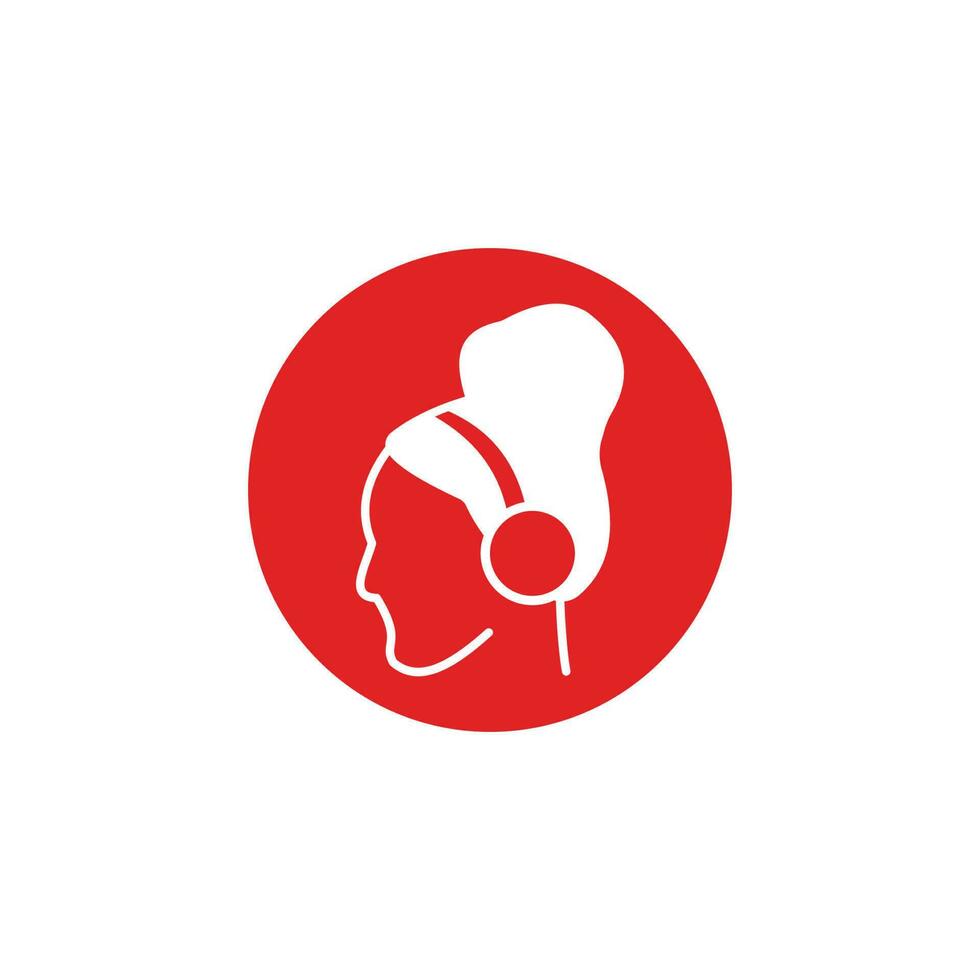 muziek- logo sjabloon ontwerp vector icoon illustratie
