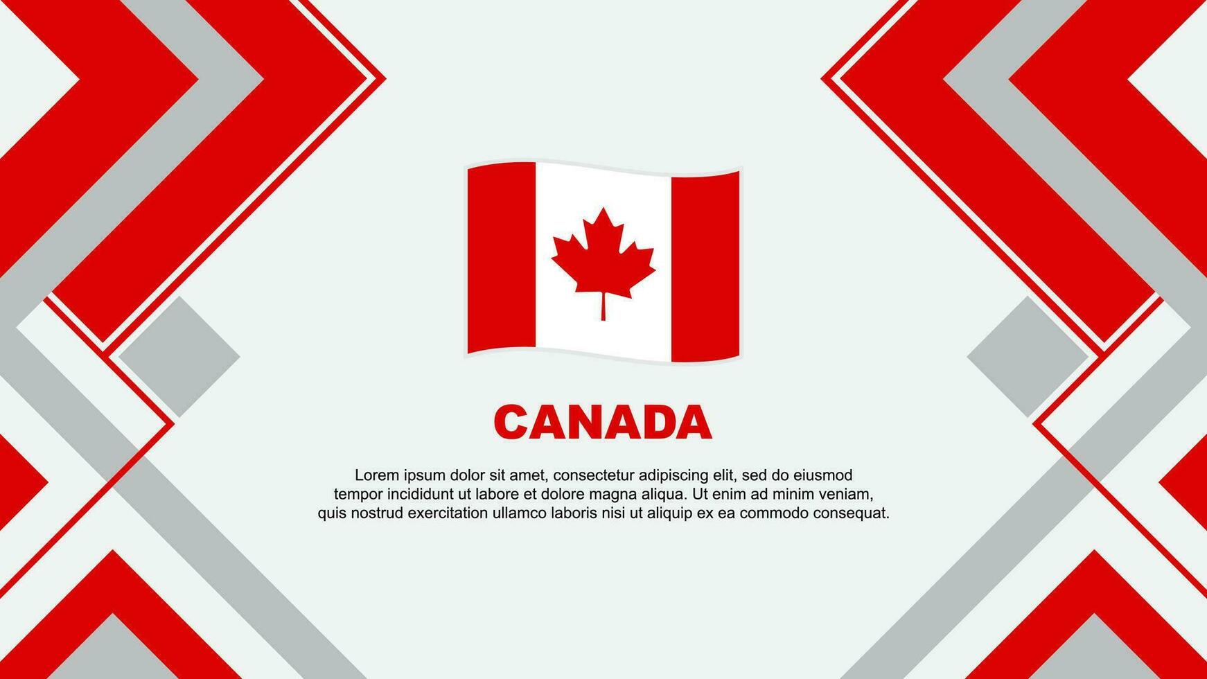 Canada vlag abstract achtergrond ontwerp sjabloon. Canada onafhankelijkheid dag banier behang vector illustratie. Canada banier