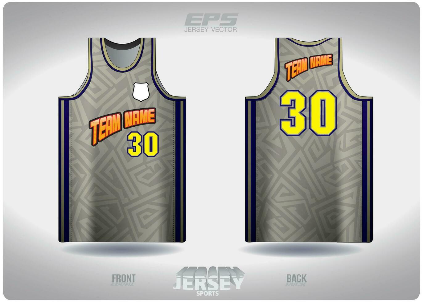 eps Jersey sport- overhemd vector.gouden tegel patroon ontwerp, illustratie, textiel achtergrond voor basketbal overhemd sport- t-shirt, basketbal Jersey overhemd vector