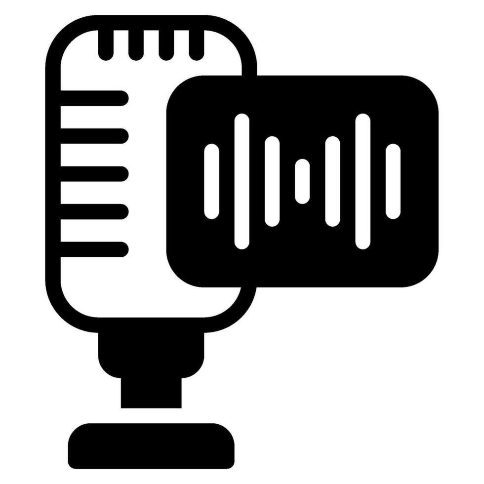 podcast audio golven icoon illustratie vector