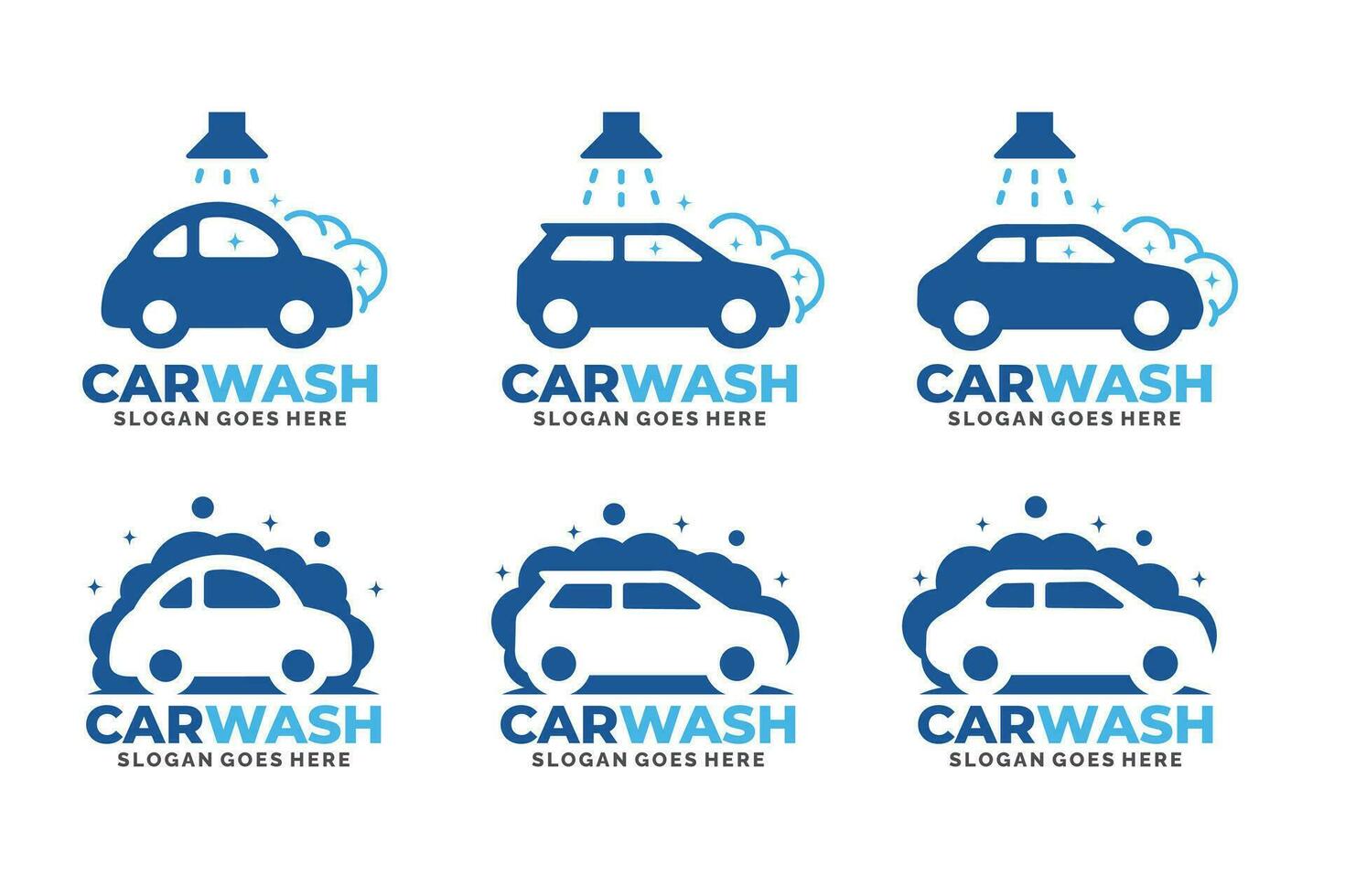 auto wassen logo reeks ontwerp vector