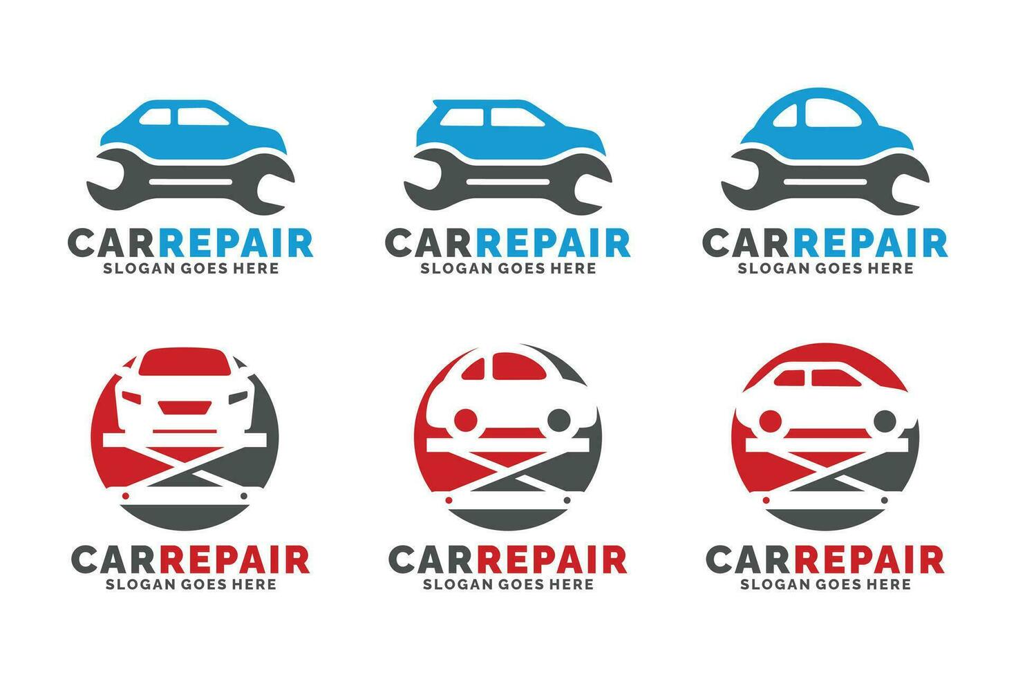 auto reparatie logo reeks ontwerp vector illustratie