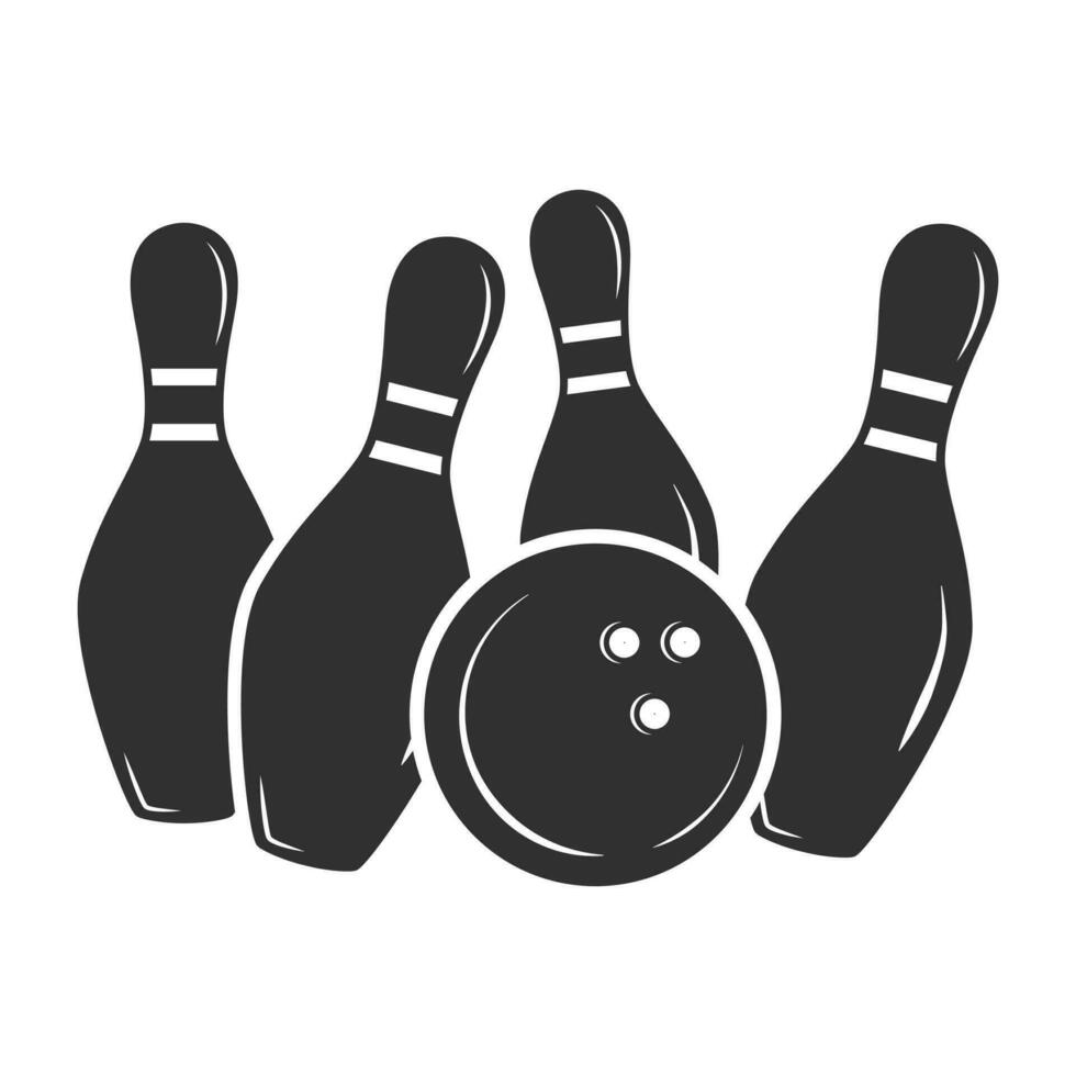 bowling vector, bowling illustratie, sport- illustratie, bowling, vector, bowling silhouet, silhouet, sport- silhouet, spel vector, spel toernooi, kampioenen liga vector