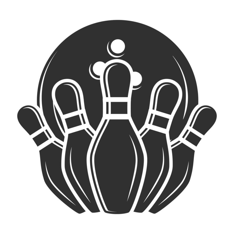 bowling vector, bowling illustratie, sport- illustratie, bowling, vector, bowling silhouet, silhouet, sport- silhouet, spel vector, spel toernooi, kampioenen liga vector