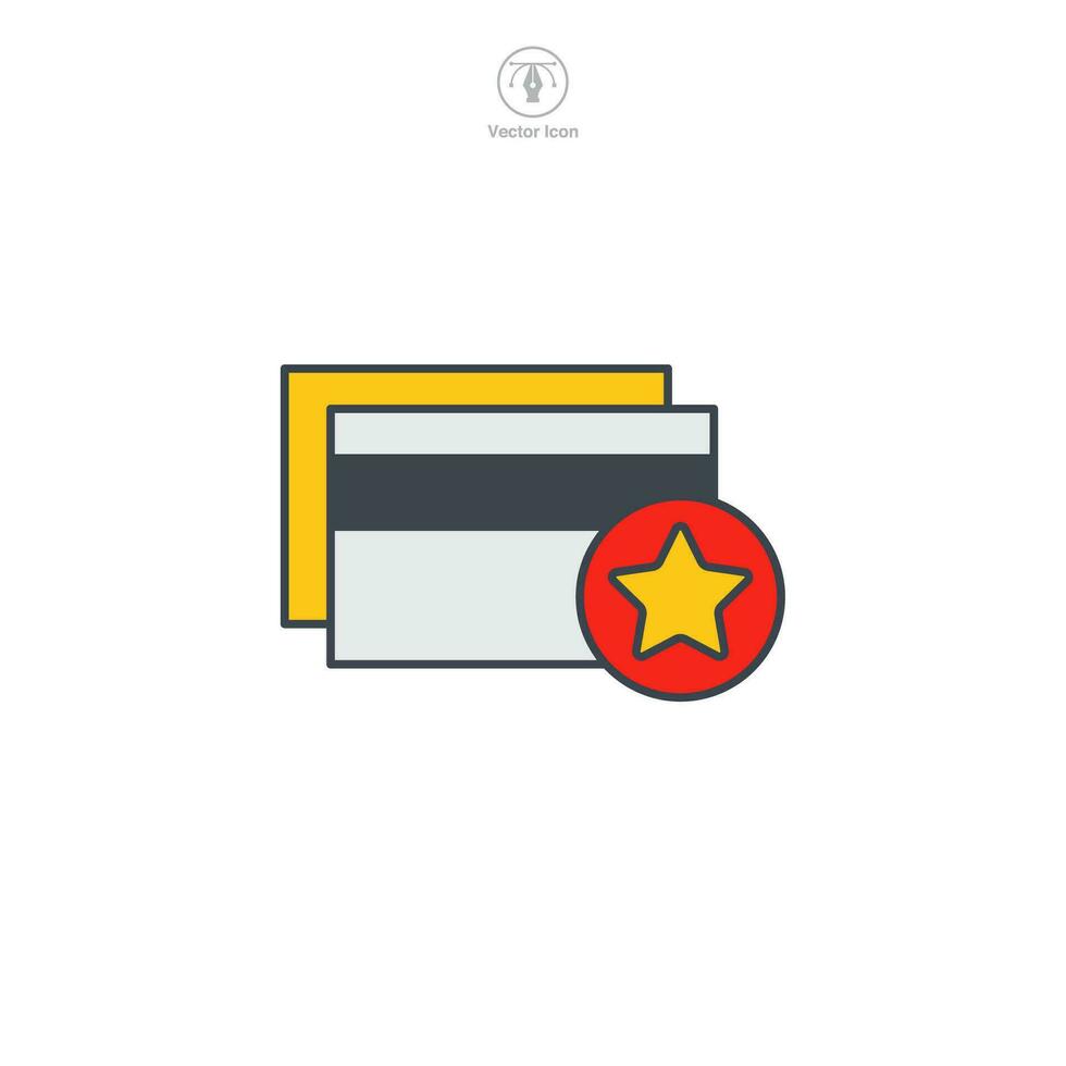loyaliteit kaart. bonus programma korting kaart icoon symbool vector illustratie geïsoleerd Aan wit achtergrond