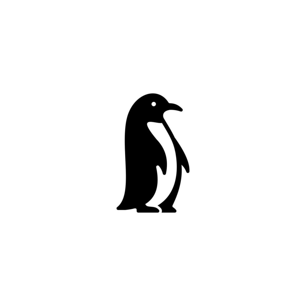 gemakkelijk vlak pinguïn icoon illustratie vector