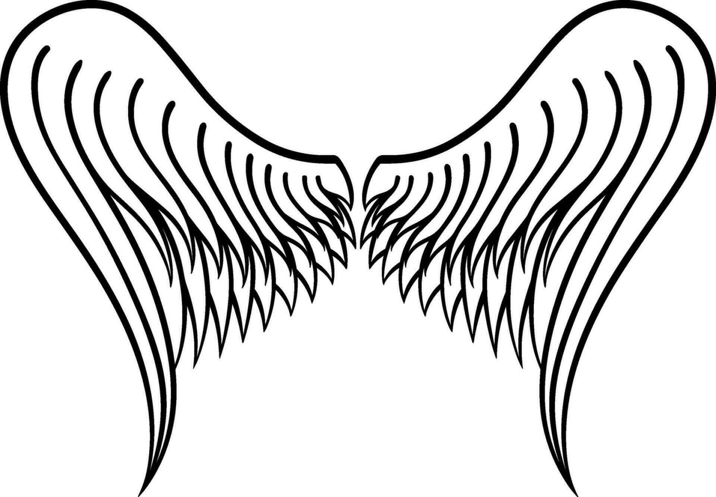 vector artwork Vleugels illustratie