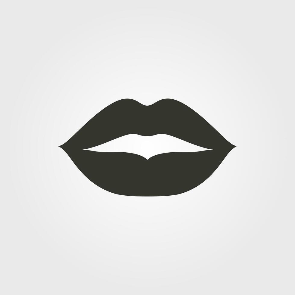 een kus icoon - gemakkelijk vector illustratie