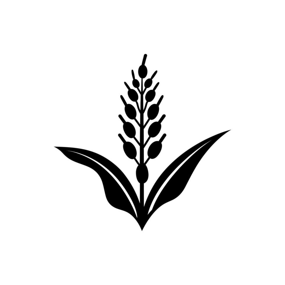 tarwe veld- icoon geïsoleerd Aan wit achtergrond vector