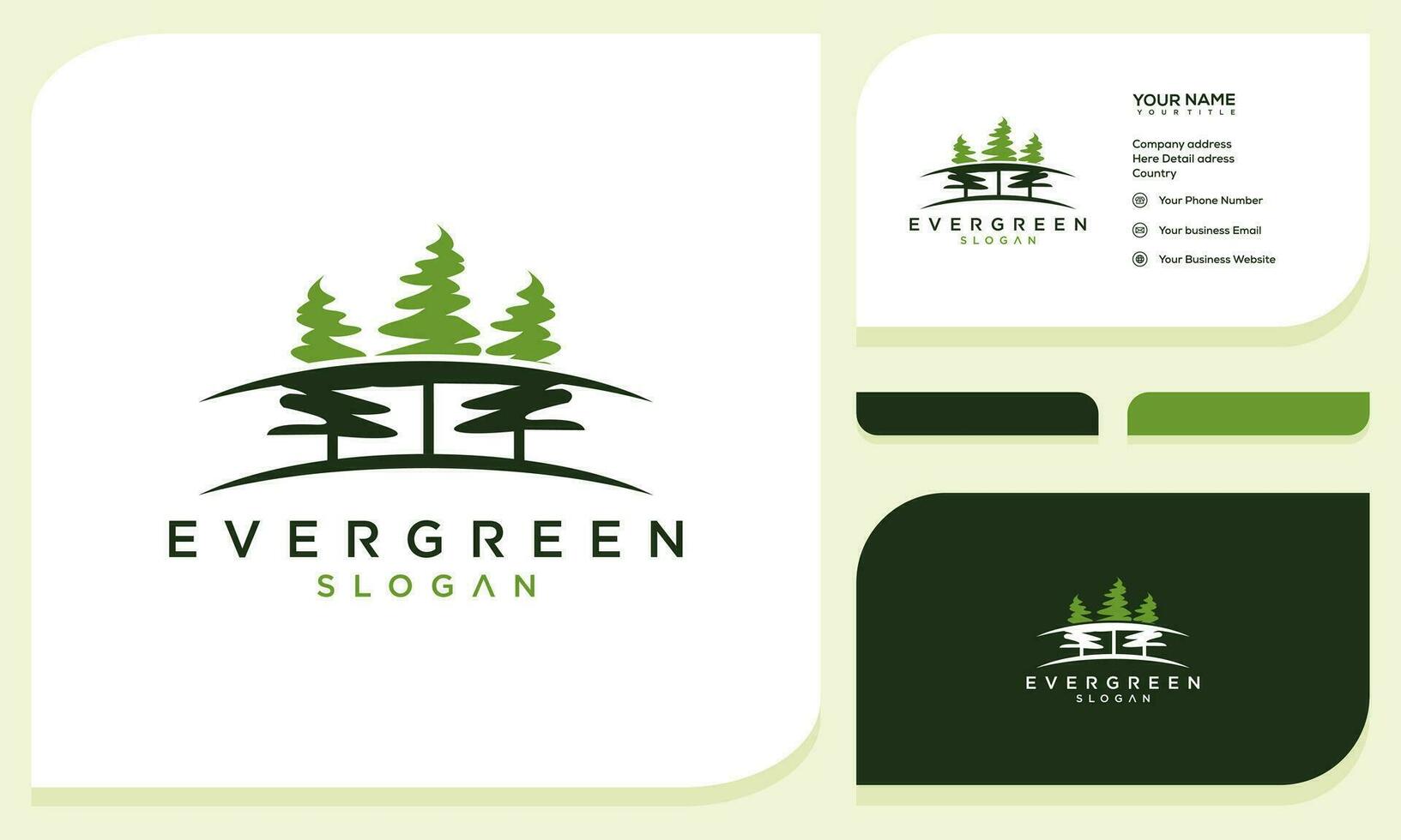 pijnboom groenblijvend Spar hemlock net naaldboom ceder naald- cipres lariks bomen silhouet logo ontwerp en bedrijf kaart vector