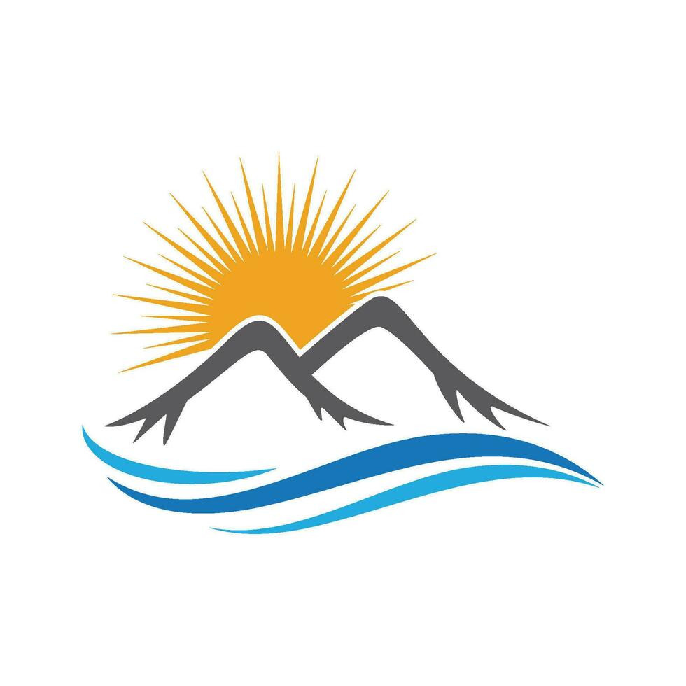 berg pictogram logo vector