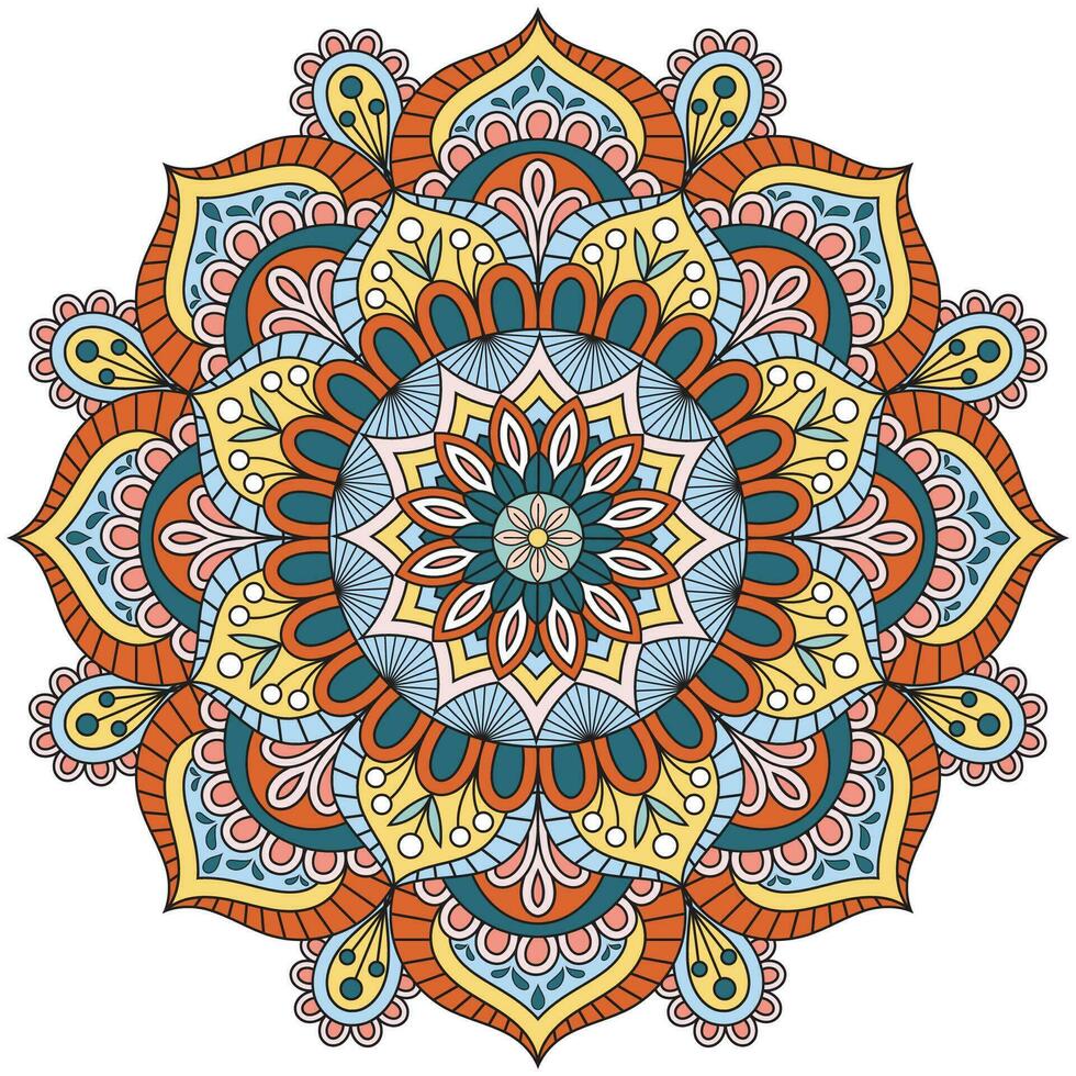 mandala bloem kleur vector beeld