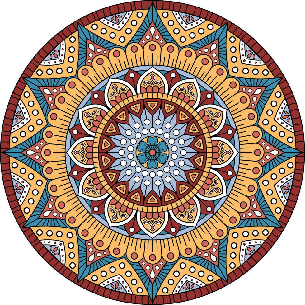 mandala bloem kleur vector beeld