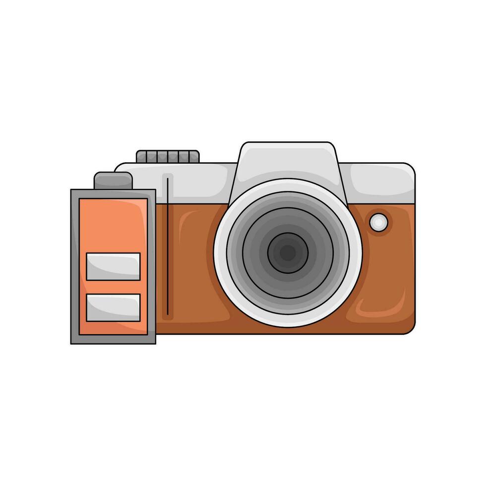 camera foto met accu illustratie vector