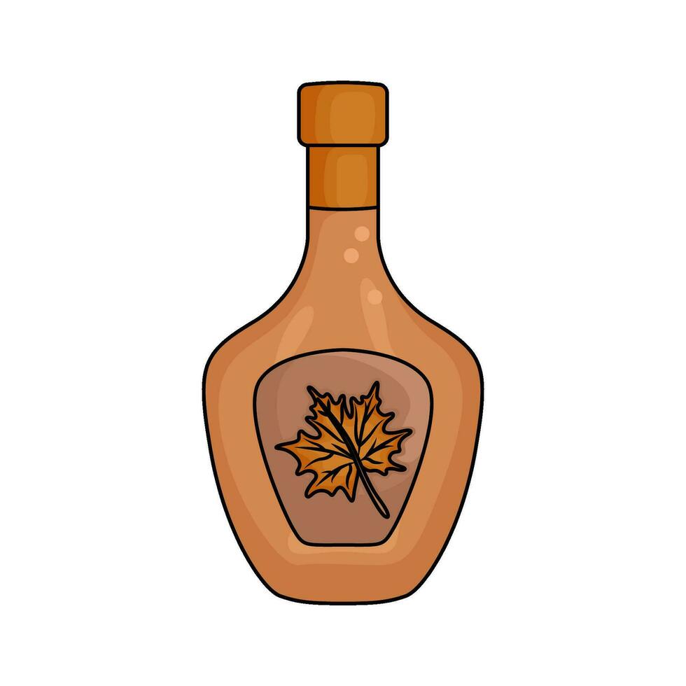 fles drinken herfst illustratie vector