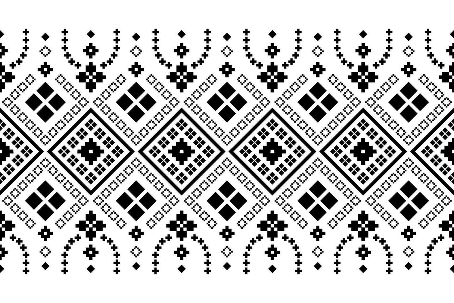 natuur jaargangen kruis steek traditioneel etnisch patroon paisley bloem ikat achtergrond abstract aztec Afrikaanse Indonesisch Indisch naadloos patroon voor kleding stof afdrukken kleding jurk tapijt gordijnen en sarong vector