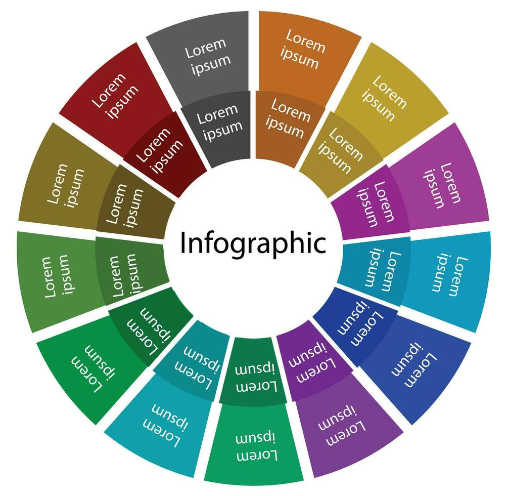 13 punt infographics vector