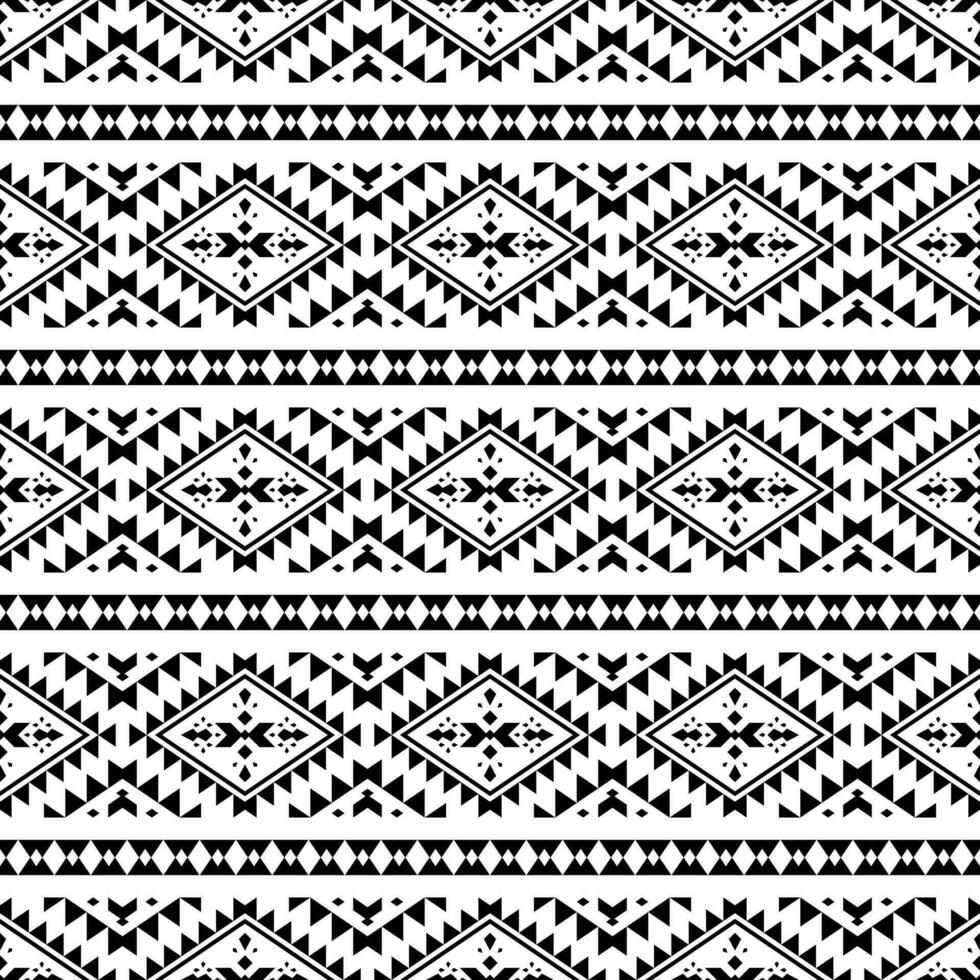 aztec inheems tribal naadloos streep patroon. abstract decoratie stijl. meetkundig etnisch motief. zwart en wit. ontwerp voor tapijt, gordijn, kussen, textiel, inpakken, kleding stof, tafelkleed, borduurwerk. vector