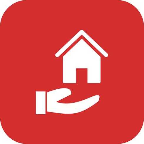 Huis op Hand Vector Icon