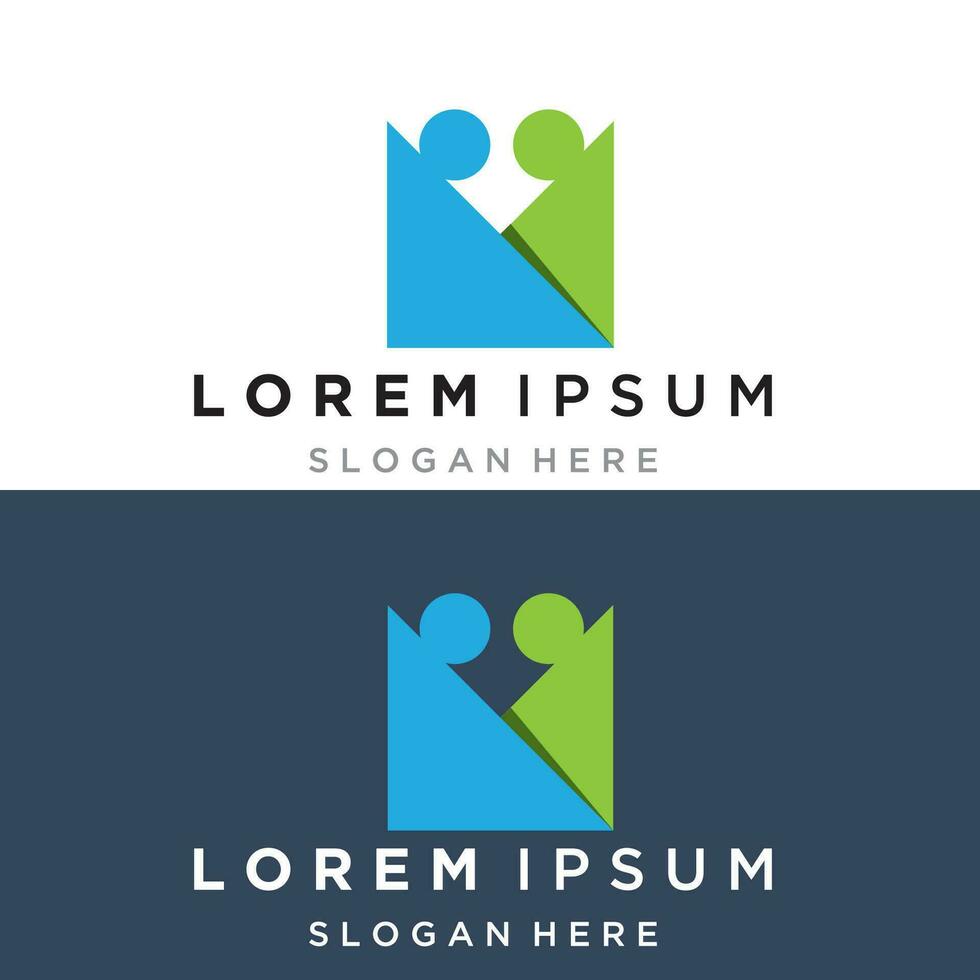 gemeenschap mensen succes logo vector