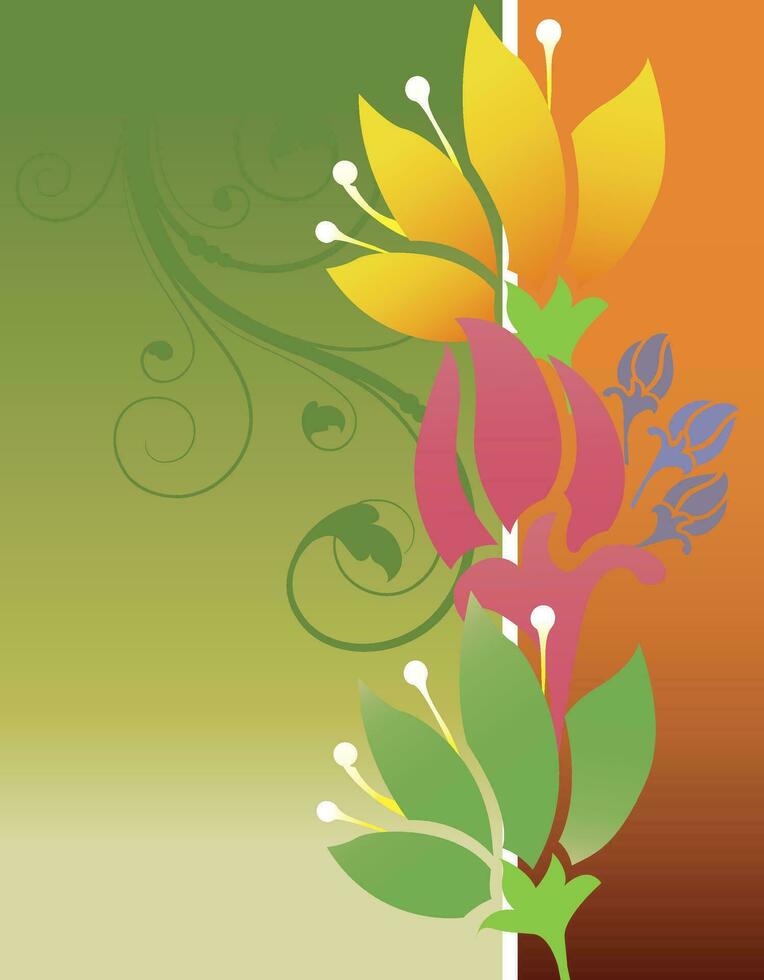 wijnoogst uitnodiging kaart met overladen elegant retro abstract bloemen ontwerp vector