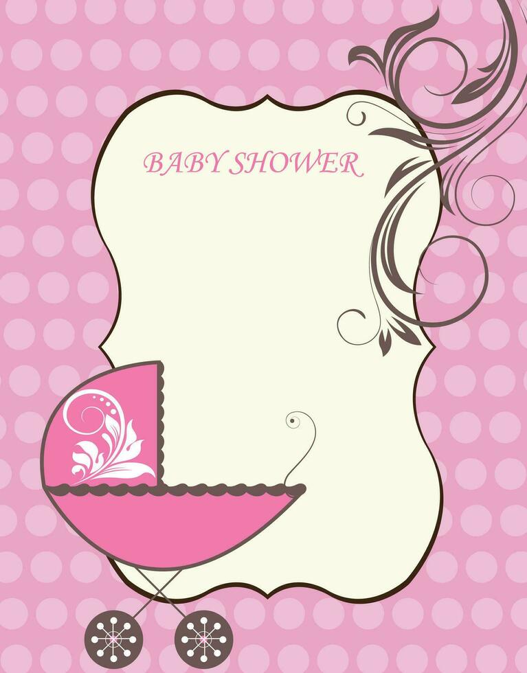 baby douche Aankondiging vector