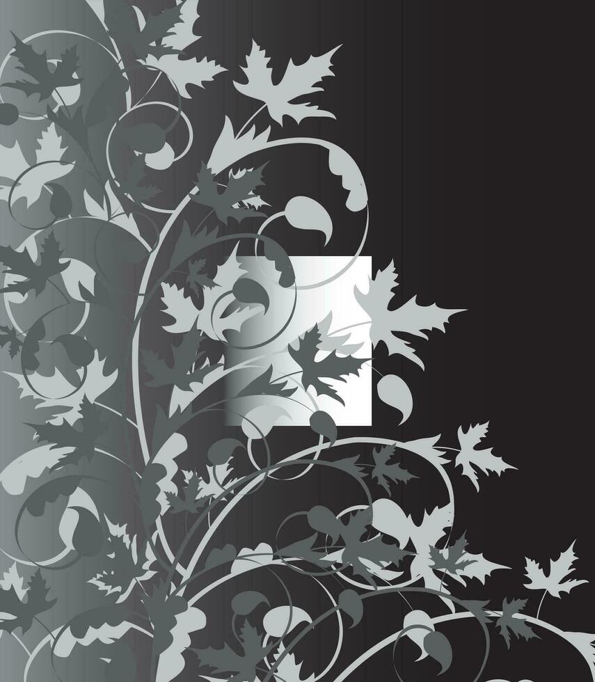 wijnoogst uitnodiging kaart met overladen elegant retro abstract bloemen blad ontwerp vector