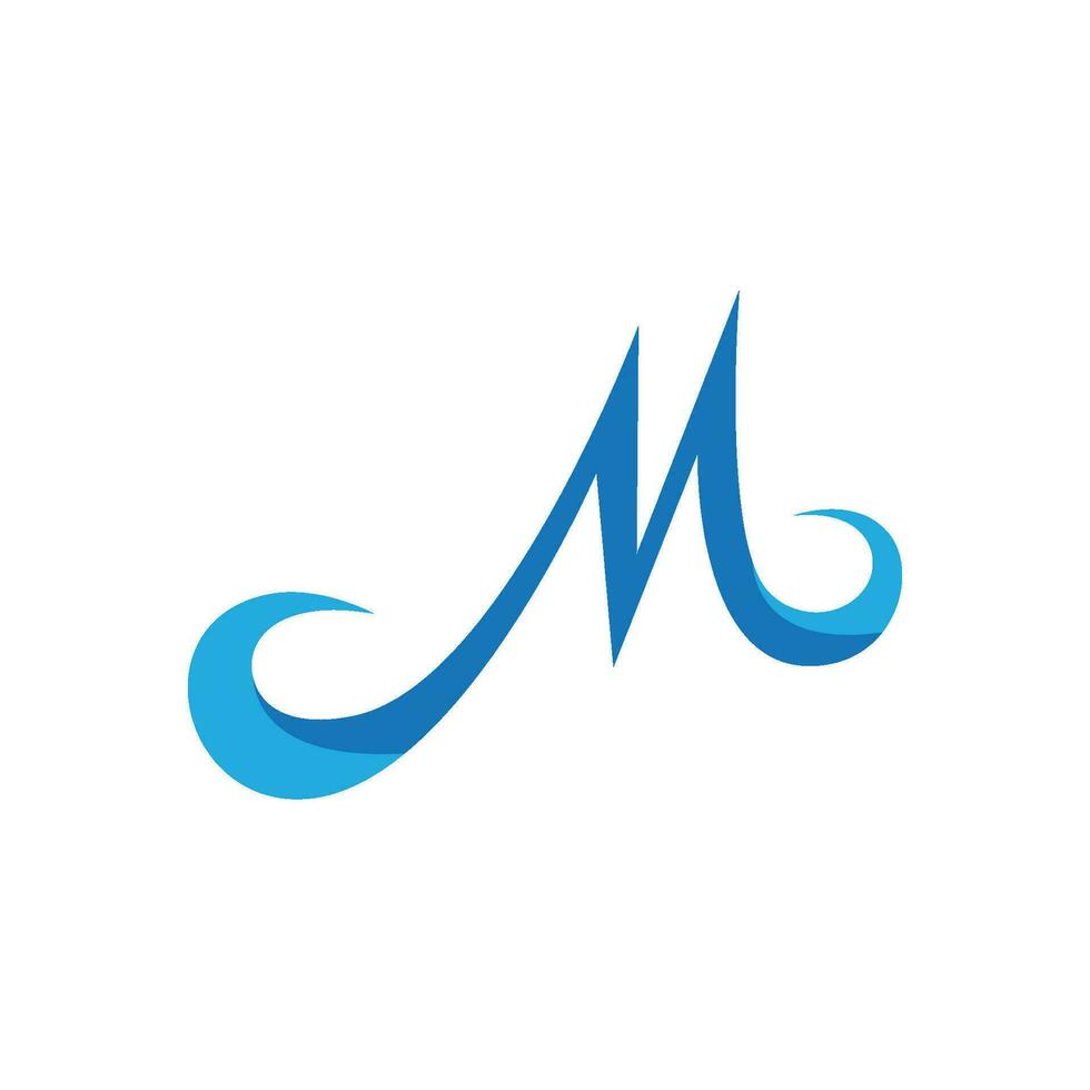 m briefsjabloon logo vector