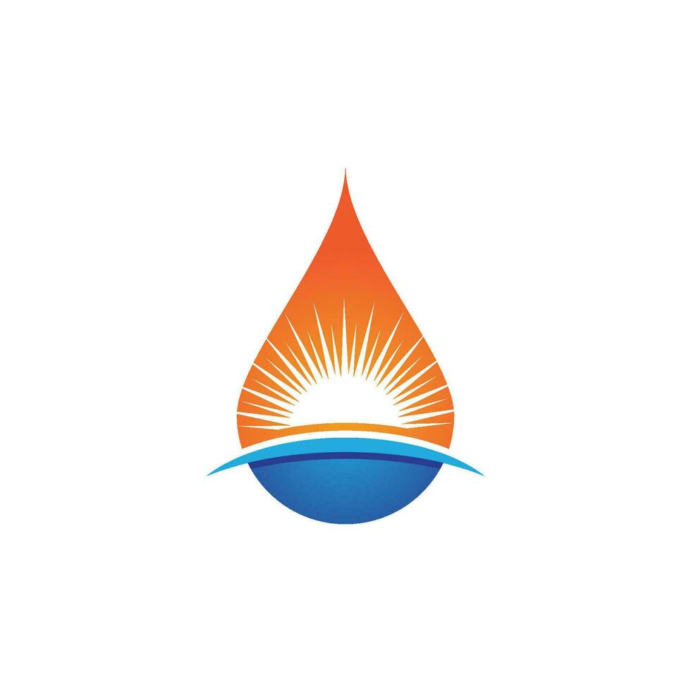 waterdruppel logo sjabloon vector