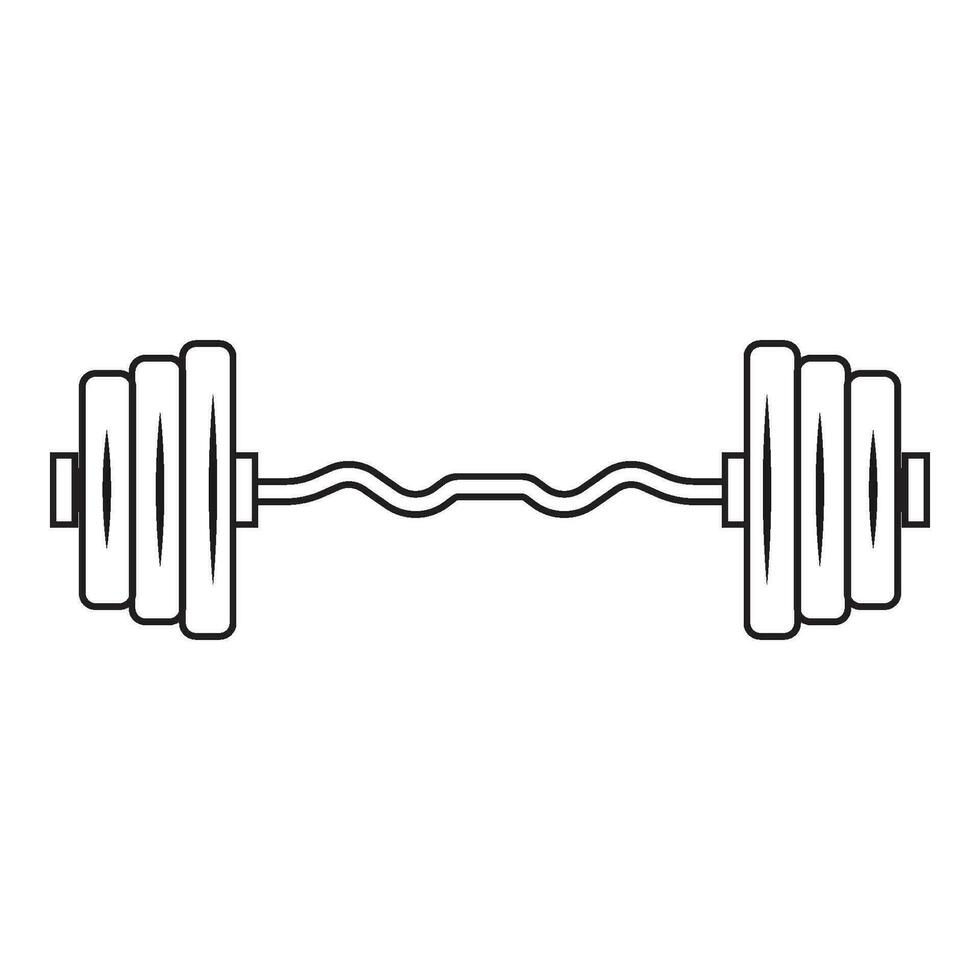 barbell vector icoon