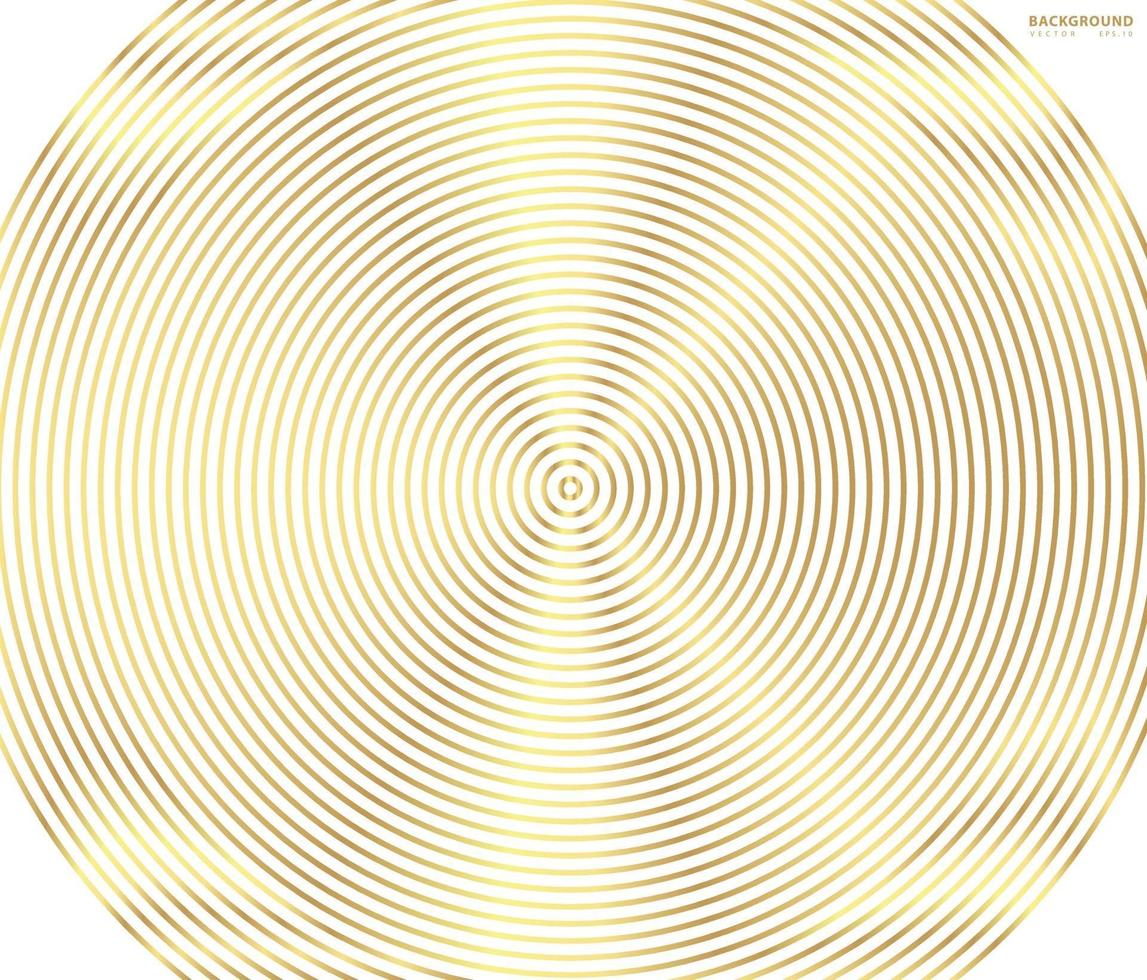 abstracte gouden luxe kleur vector cirkel achtergrond.