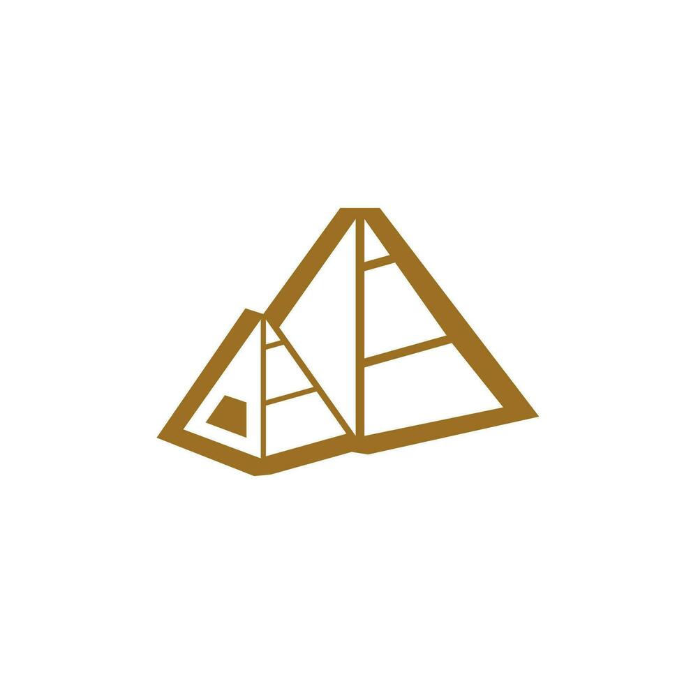 driehoek piramide icoon en symbool vector sjabloon