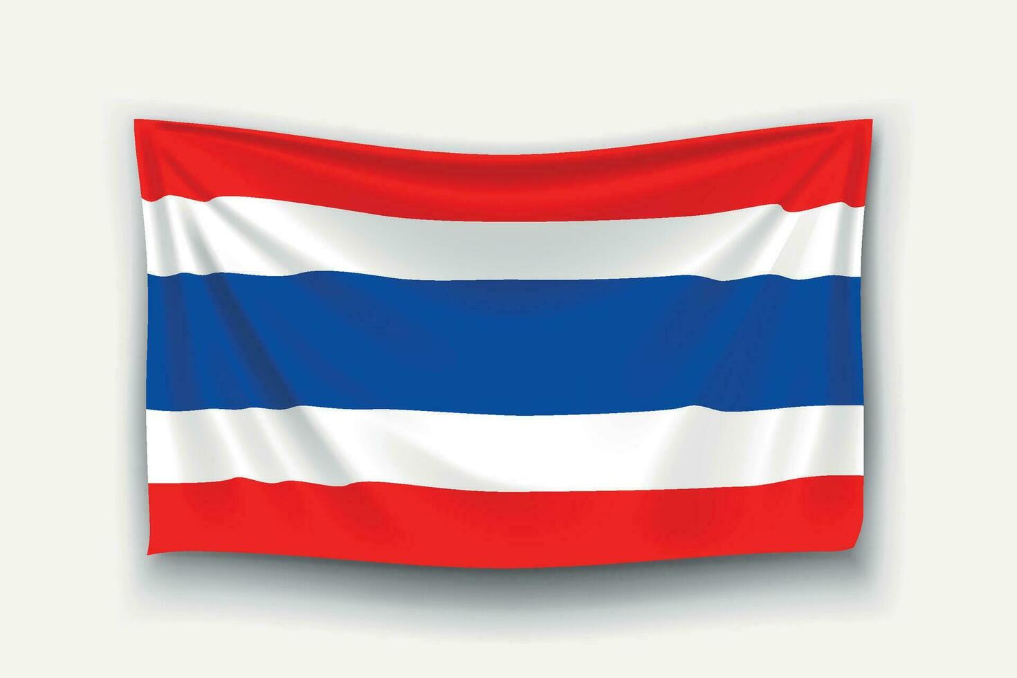 vlag van Thailand vector