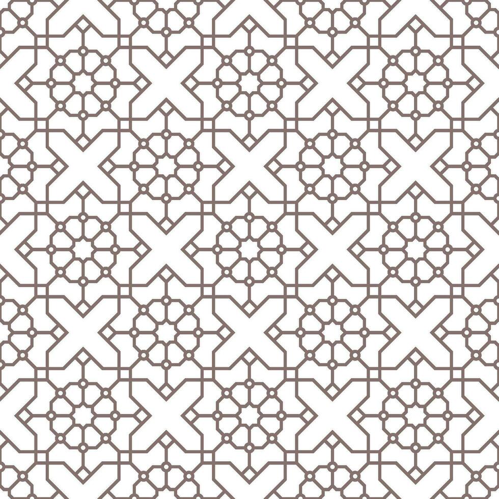naadloos meetkundig patroon met een Islamitisch stijl vector