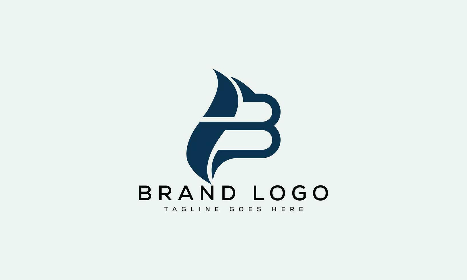 brief b logo ontwerp vector sjabloon ontwerp voor merk.