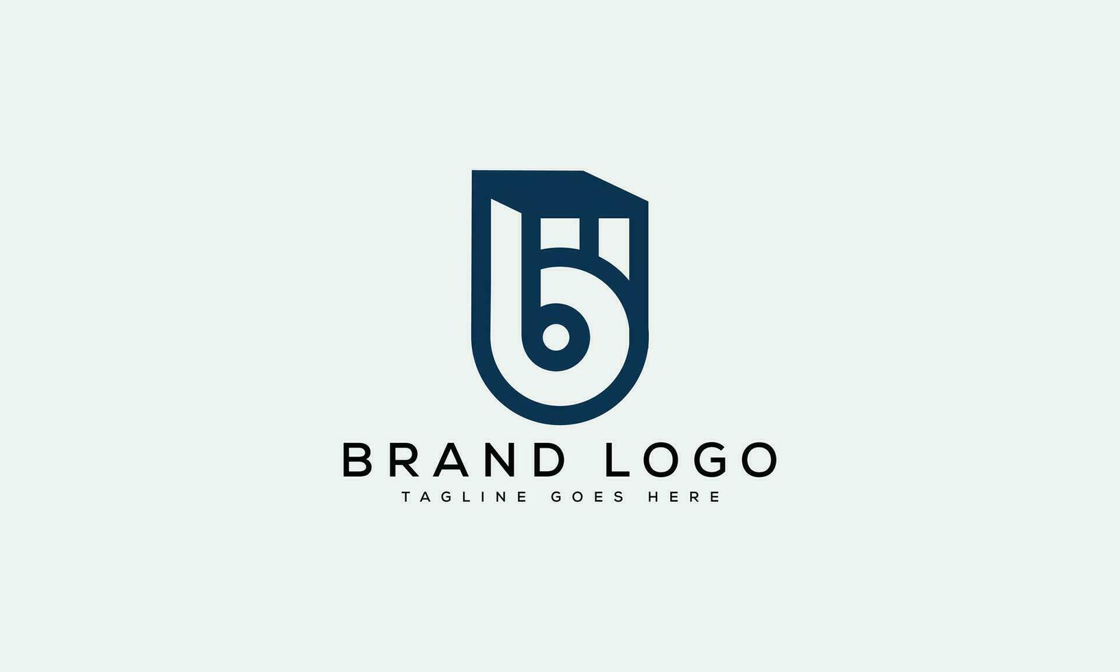 brief b logo ontwerp vector sjabloon ontwerp voor merk.