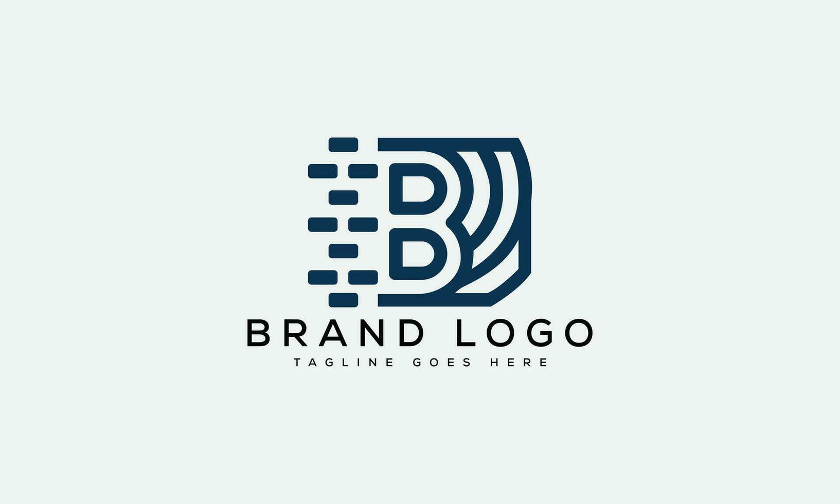 brief b logo ontwerp vector sjabloon ontwerp voor merk.