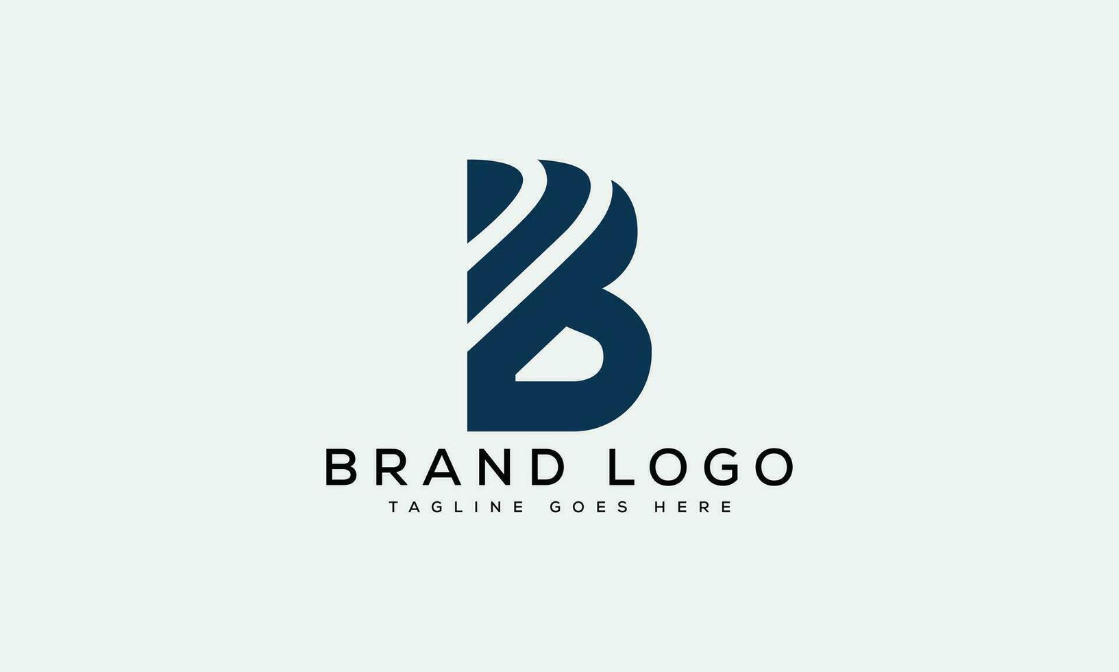 brief b logo ontwerp vector sjabloon ontwerp voor merk.