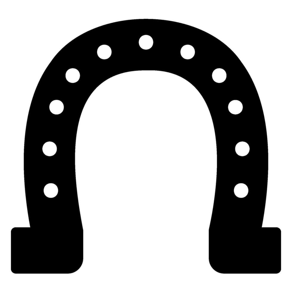 hoefijzer glyph icoon vector