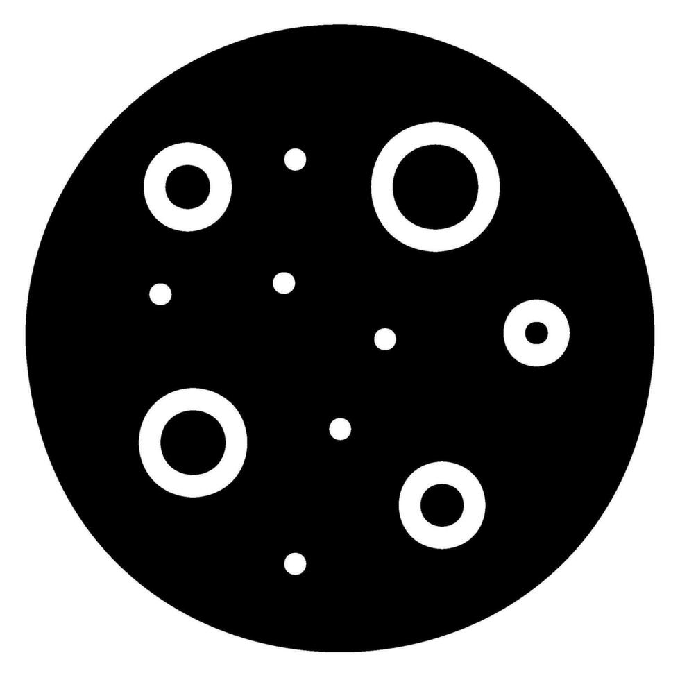 vol maan glyph icoon vector